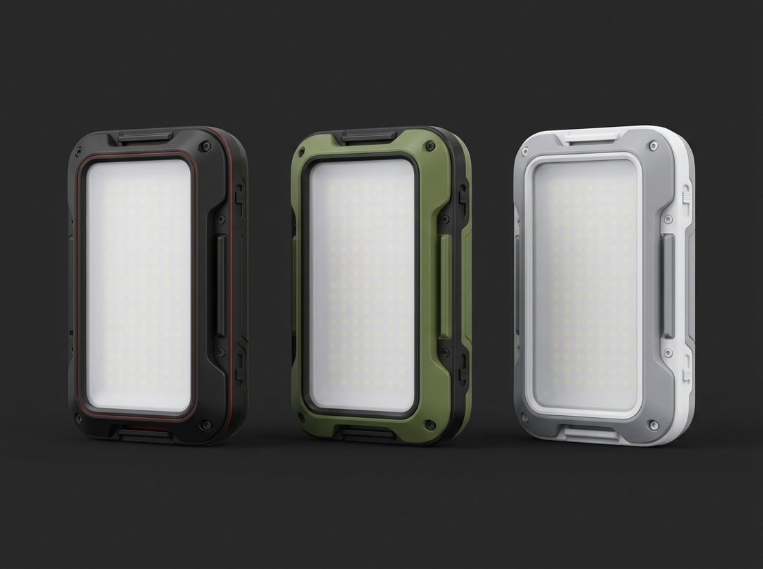 AI-generated colorway variations of the LINK-LIGHT concept